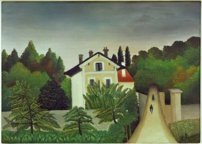 Landscape Taken on the Banks of the Oise, Territory of Chaponv by Henri Rousseau